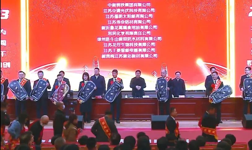 江苏尊龙官方网站首页喜获新沂经开区“突出孝顺”“金牌项目”双项声誉