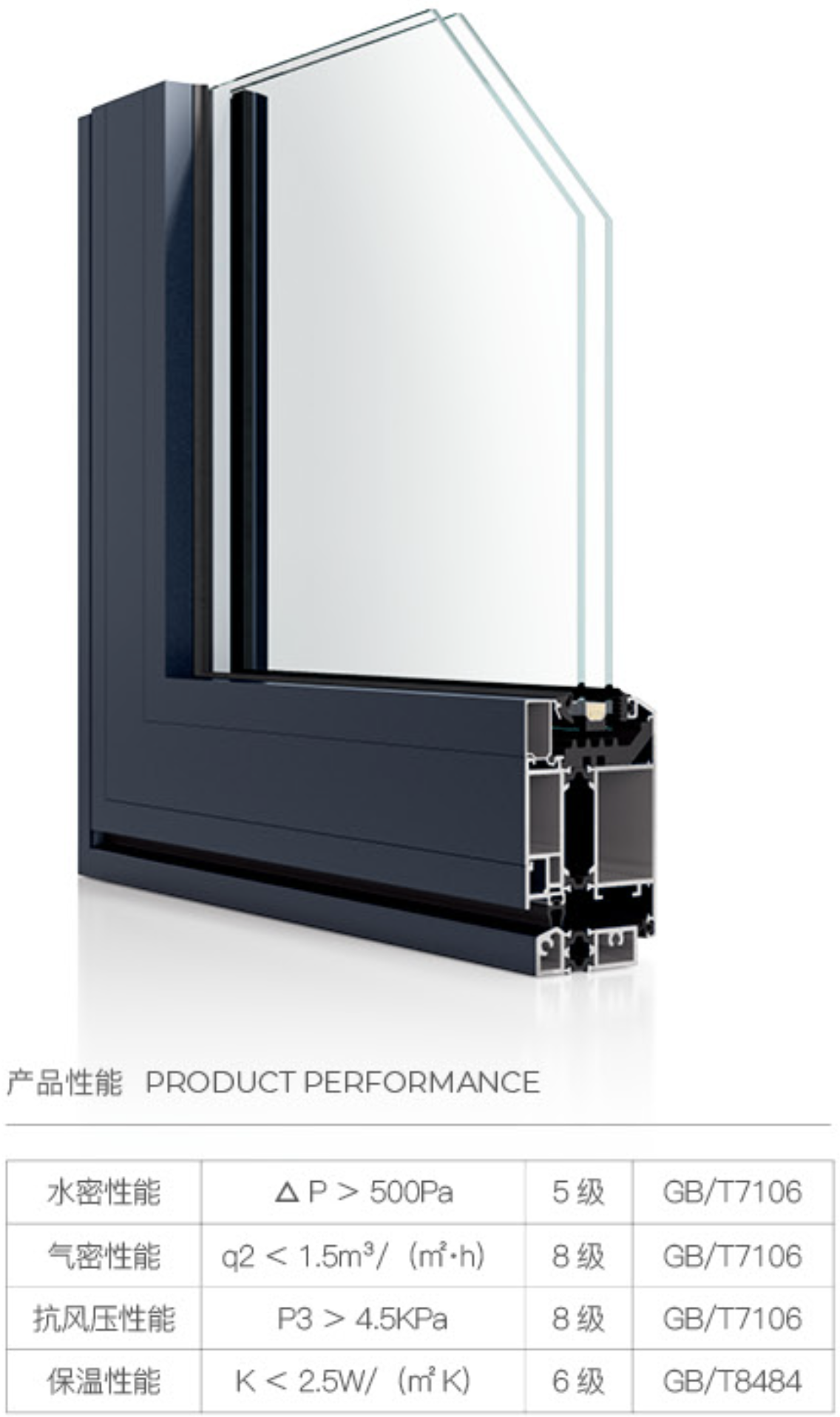 65 断桥外平开门